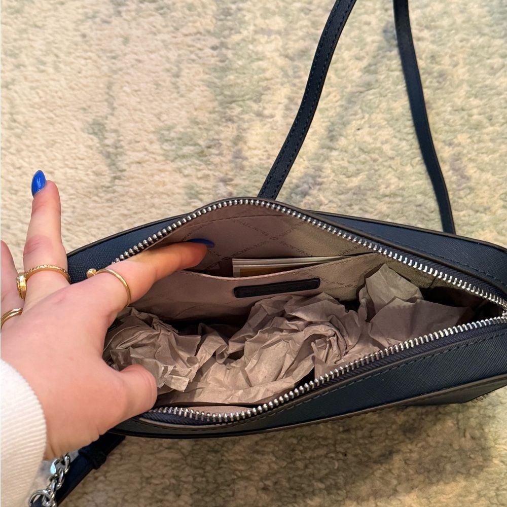 Michael Kors Navy Crossbody Bag - Picture 5 of 9
